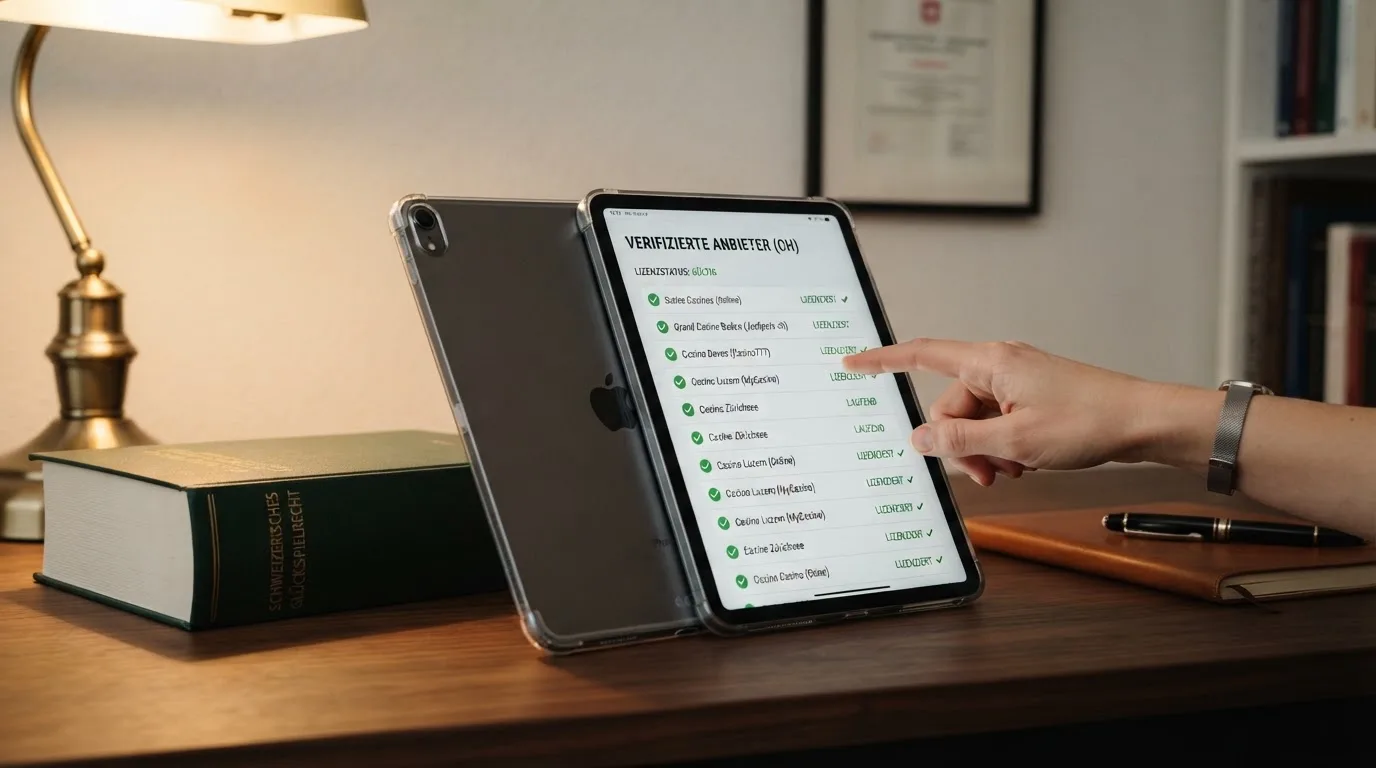 Amtliches Schreiben mit Stempel auf einem Schreibtisch neben einem Gesetzbuch — bester willkommensbonus online casino
