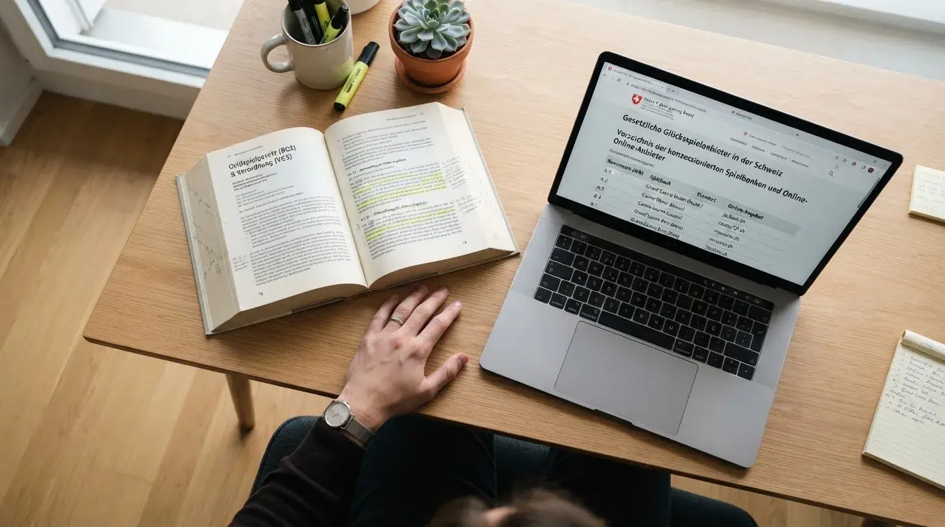 Amtliches Schreiben mit Stempel auf einem Schreibtisch neben einem Gesetzbuch — online casino bonus ohne einzahlung ohne download