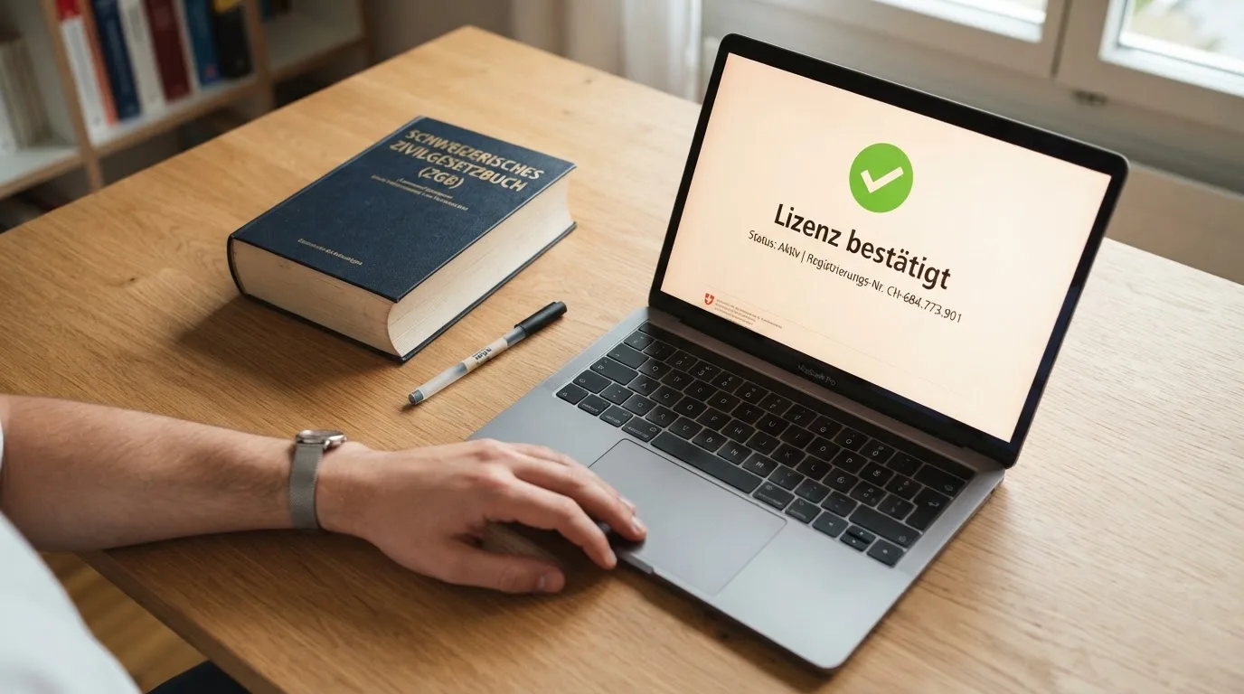 Amtliches Schreiben mit Stempel auf einem Schreibtisch neben einem Gesetzbuch — online casino mit 100% bonus